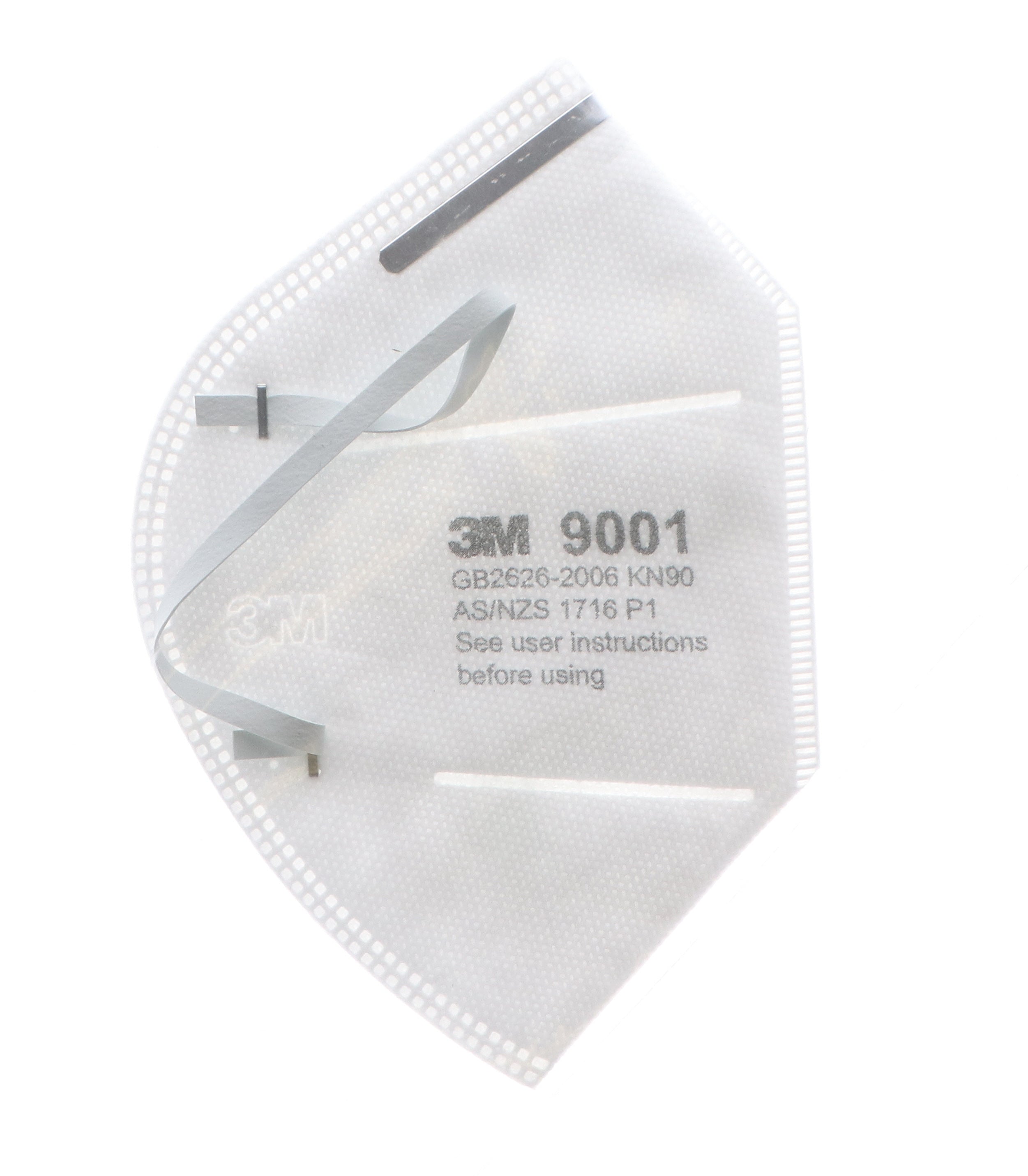 3M 9001 KN90 Particulate Respirator Protective Mask GB2626-2006 Standard 50/Pk 3M 9001 KN90 Particulate Respirator Protective Mask GB2626-2006 Standard 50/Pk